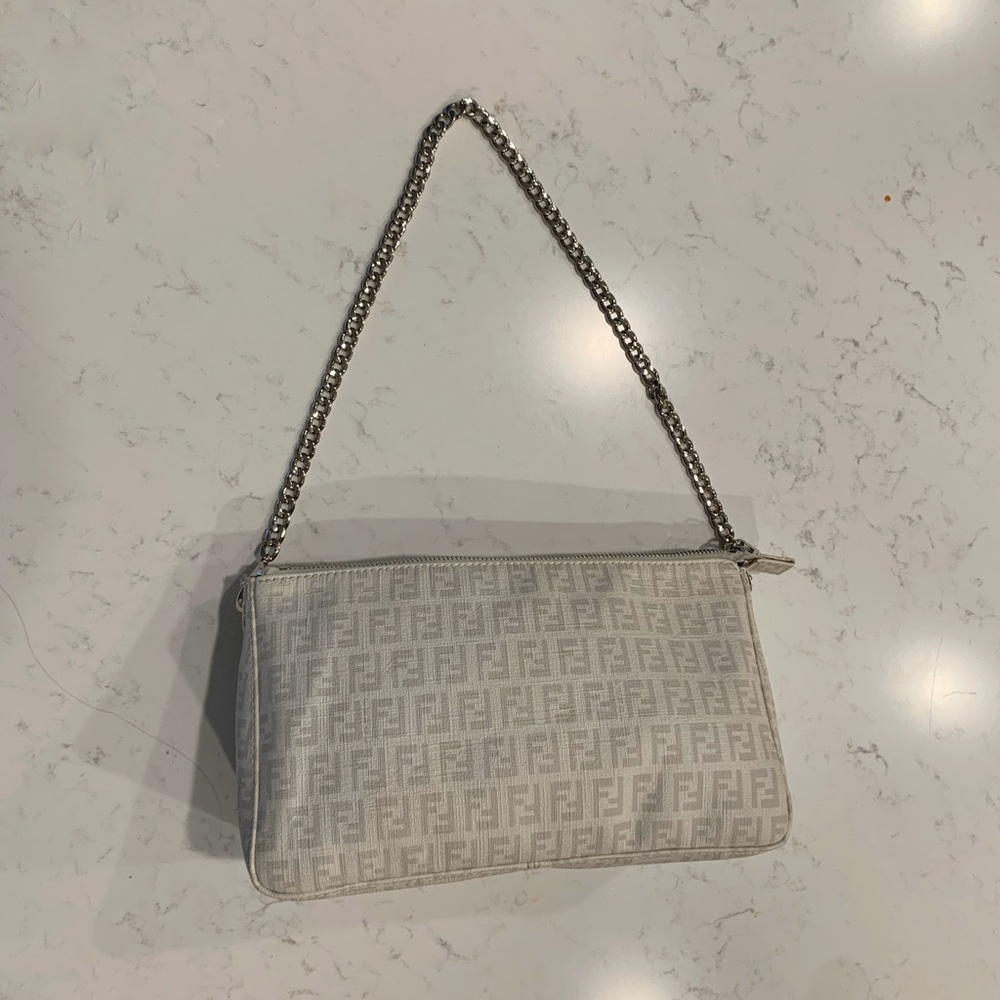 RARE Fendi Vintage Zucca Shoulder Bag - Picture 2 of 7